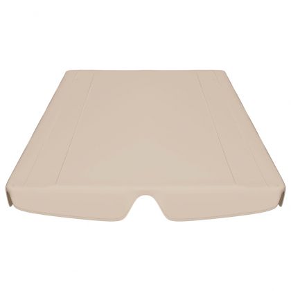 Резервен сенник за градинска люлка, бежов, 188/168x145/110 см