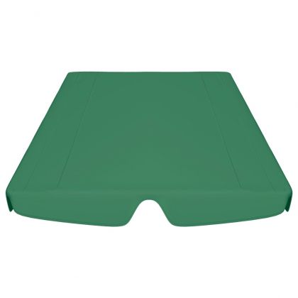 Резервен сенник за градинска люлка, зелен, 188/168x145/110 см