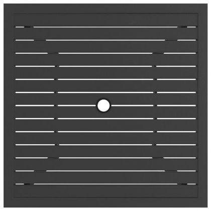Градинска маса, антрацит, 81,5x81,5x72 см, стомана
