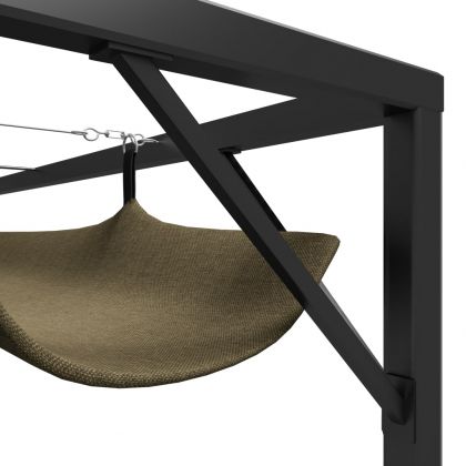 Градинска шатра с прибиращ се покрив, 3x3 м, таупе, 180 г/м²