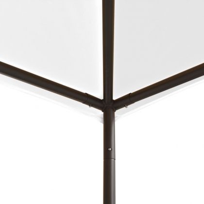 Беседка, 3x3x2,9 м, бяла, 180 г/м²