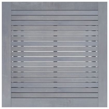 Градинска трапезна маса, сива, 88x88x74 см, акация масив