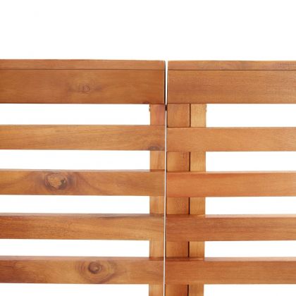 Градинска ъглова пейка, 140 cм, акация масив