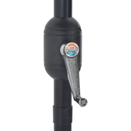 Балконски чадър с алуминиев прът теракота 270x144x222см половин