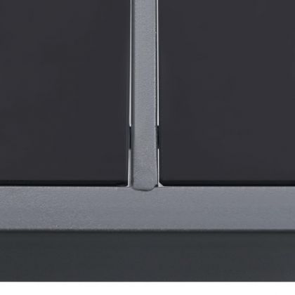 Градинска трапезна маса, антрацит, 190x90x74 cм, стомана