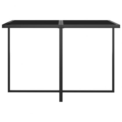 Градински комплект с възглавници, 5 части, полиратан, сив