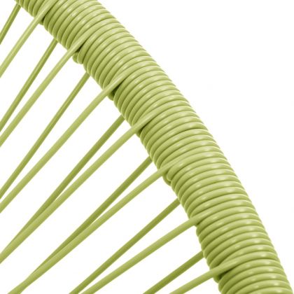 Градински стол Акапулко, полиратан, зелен