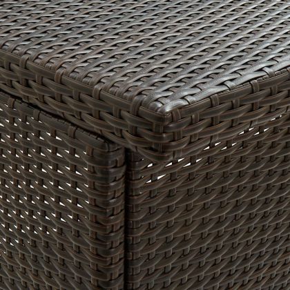 Бар комплект, 3 части, полиратан, кафяв