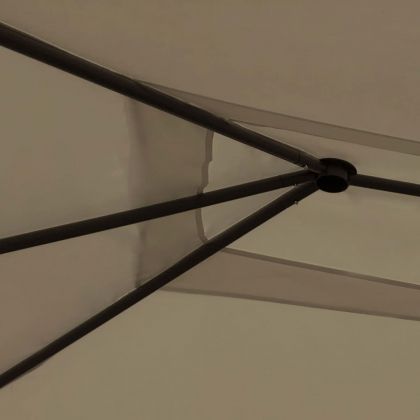 Шатра с покривала на стълбовете, 3x4x2,6 м, таупе, 160 г/м²