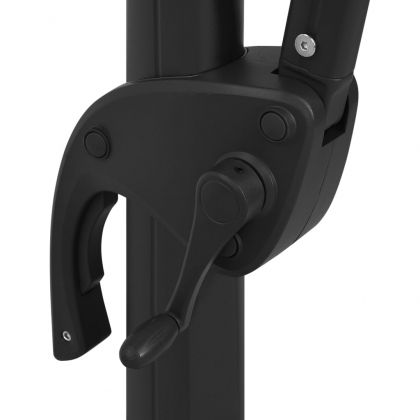 Градински чадър на 4 нива с алуминиев прът таупе 250x250 см