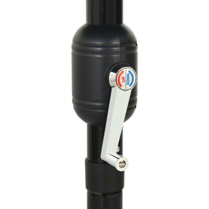 Градински чадър на 3 нива с алуминиев прът, зелен, 3,5 м