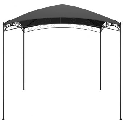 Беседка, 3x4x2,65 м, антрацит, 180 г/м²
