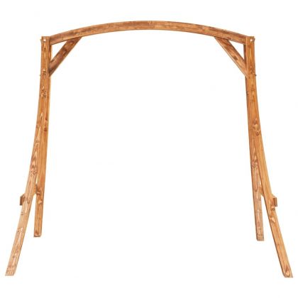 Рамка за люлка, извито дърво масив с тиков финиш