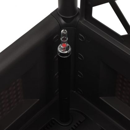 Градинска повдигната леха решетка самополивна система антрацит