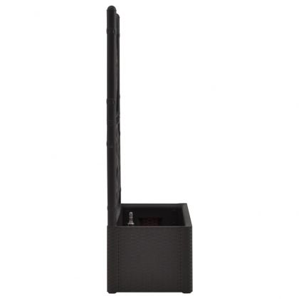 Градинска повдигната леха с решетка, самополивна, антрацит