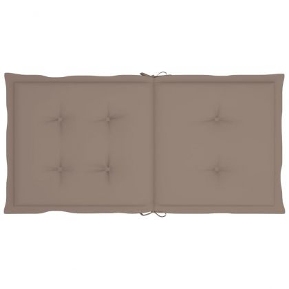 Възглавници за столове 6 бр таупе 100x50x3 см Оксфорд плат