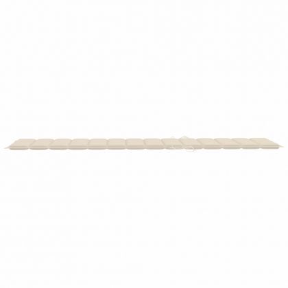 Шалте за шезлонг, кремаво, 200x50x3 см, Оксфорд плат