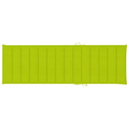 Шалте за шезлонг, яркозелено, 200x60x3 см, Оксфорд плат