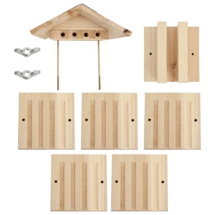 Хотел за пчели, ела масив, 22x20x20 см