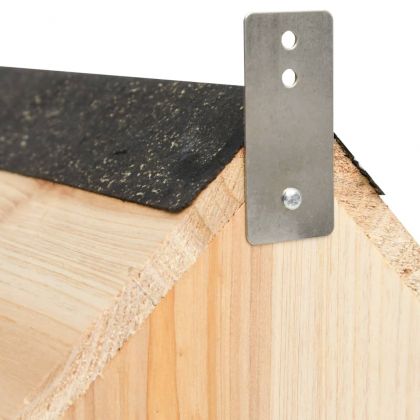 Къщичка за катерички, чам масив, 26x25x29 см