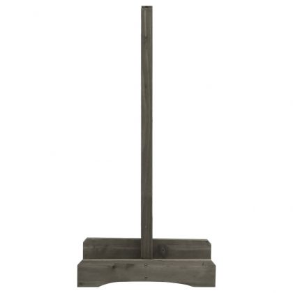 Градинска оградна решетка, сива, 120x60 см, чам масив