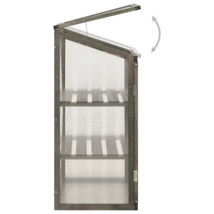 Оранжерия, 60x45x100 см, чамово дърво