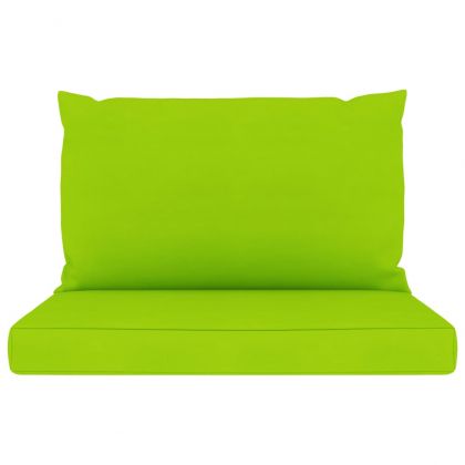 Палетни възглавници, 2 бр, яркозелени, Оксфорд плат