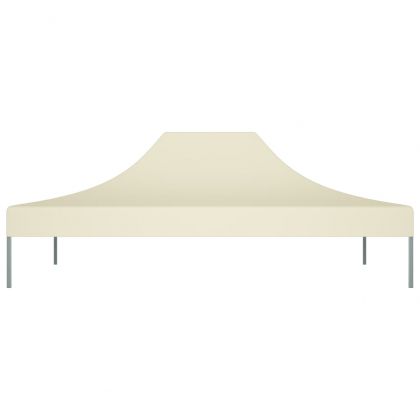 Покривало за парти шатра, 4x3 м, кремаво, 270 г/м²