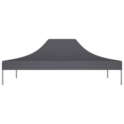 Покривало за парти шатра, 4x3 м, антрацит, 270 г/м²
