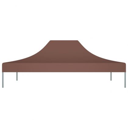 Покривало за парти шатра, 4x3 м, кафяво, 270 г/м²