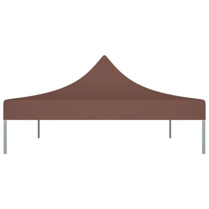 Покривало за парти шатра, 4x3 м, кафяво, 270 г/м²