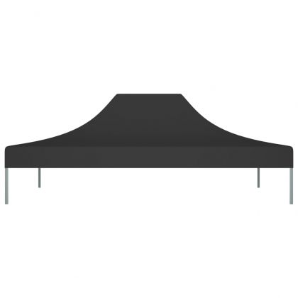 Покривало за парти шатра, 4x3 м, черно, 270 г/м²