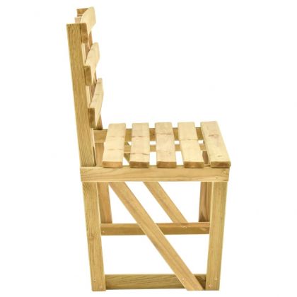 Градинска пейка, 120 см, импрегнирано борово дърво