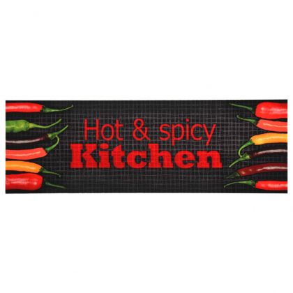 Кухненско килимче, перимо, надпис "Hot & Spicy", 60x300 см