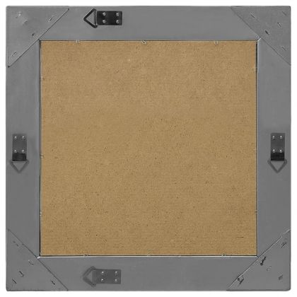 Стенно огледало, бароков стил, 50x50 см, черно