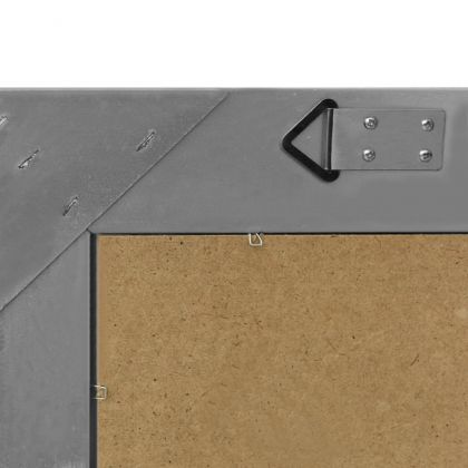 Стенно огледало, бароков стил, 50x50 см, черно