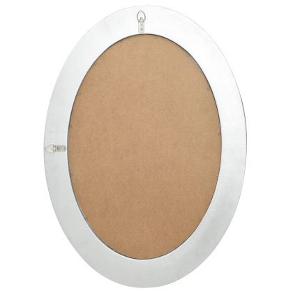 Стенно огледало, бароков стил, 50x70 см, сребристо