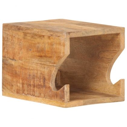 Стенна стойка за колело, 35x25x25 см, грубо мангово дърво масив