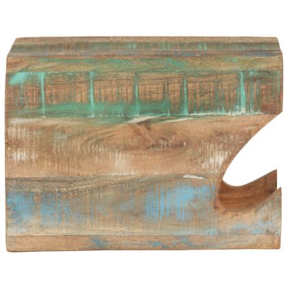 Стенна стойка за велосипед 35x25x25 см регенерирано дърво масив