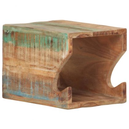 Стенна стойка за велосипед 35x25x25 см регенерирано дърво масив