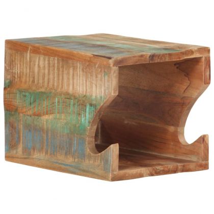 Стенна стойка за велосипед 35x25x25 см регенерирано дърво масив