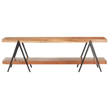 ТВ шкаф, 160x40x50 см, акациево дърво масив