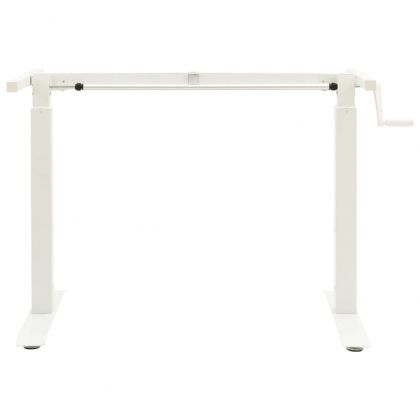 Механизъм за ръчно повдигане на стоящо бюро ръчна манивела бял