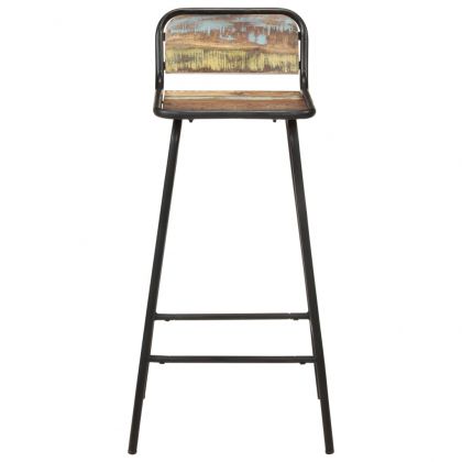 Бар столове, 4 бр, регенерирано дърво масив