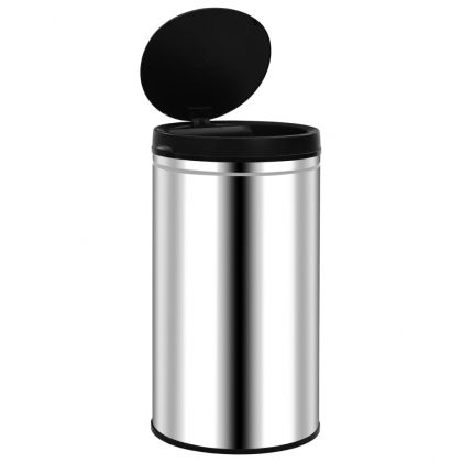 Кош за отпадъци с автоматичен сензор, 60 л, неръждаема стомана
