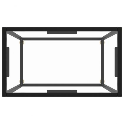 Конзолна маса, прозрачна, 60x35x75 cм, закалено стъкло