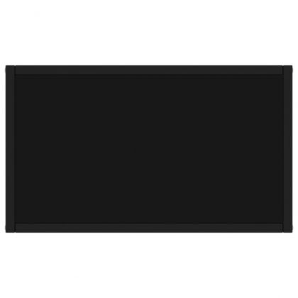 Конзолна маса, черна, 60x35x75 cм, закалено стъкло