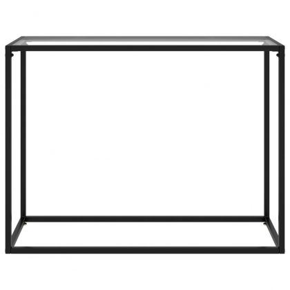 Конзолна маса, прозрачна, 100x35x75 cм, закалено стъкло