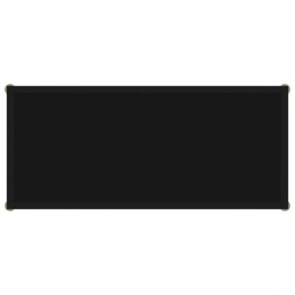 Конзолна маса, черна, 80x35x75 cм, закалено стъкло