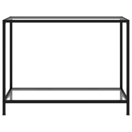 Конзолна маса, прозрачна, 100x35x75 cм, закалено стъкло